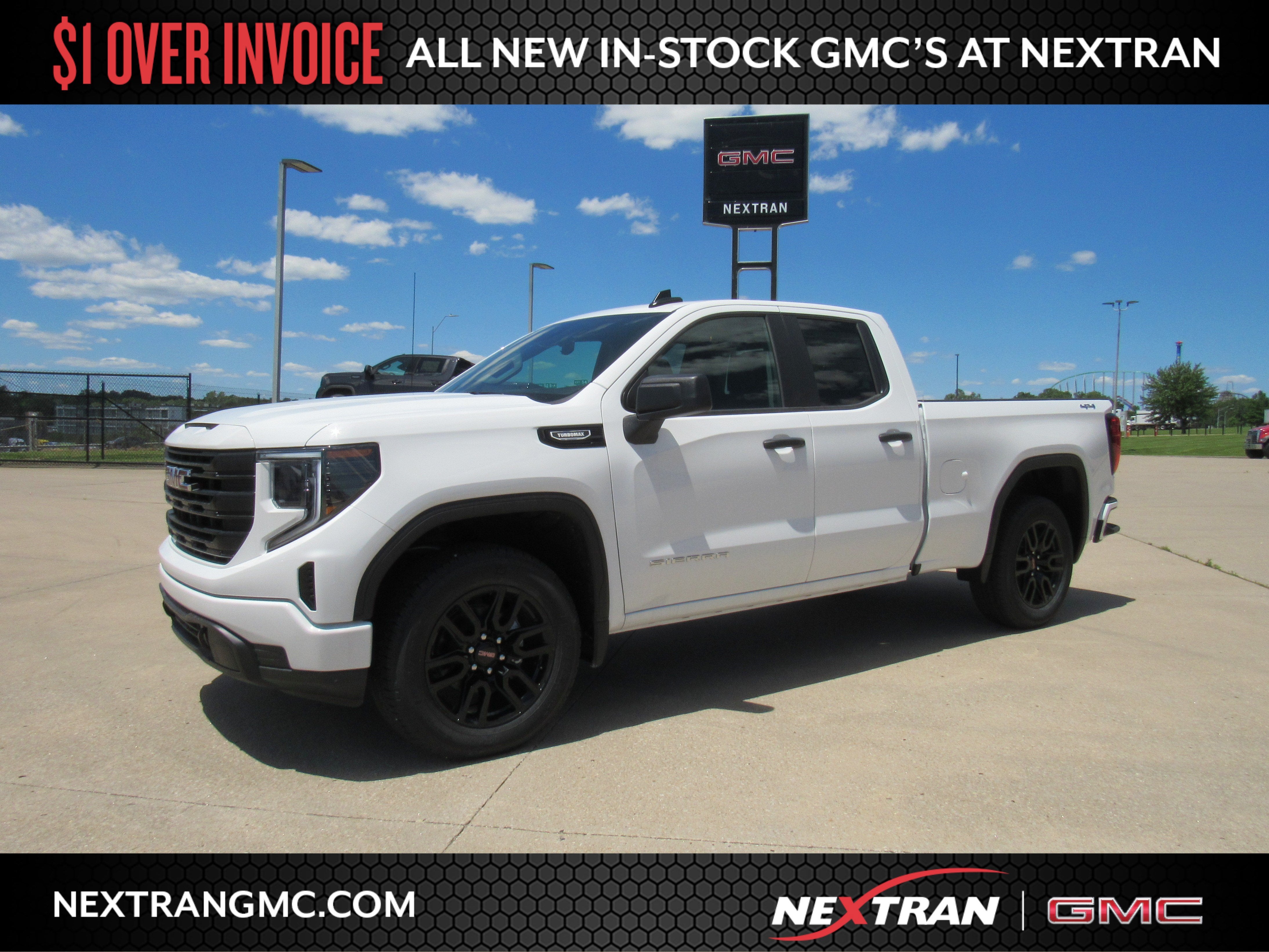 2026 GMC Sierra 1500 Pro in Summit White — front three-quarter view